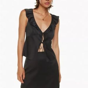 Aritzia Wilfred Tonka Blouse in Black